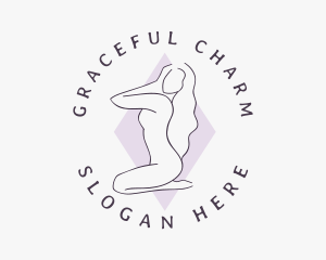 Purple Sexy Woman logo design