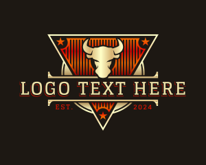 Beef - Wild Bull Cattle logo design