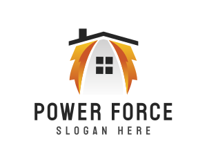 Thunder House Power logo design