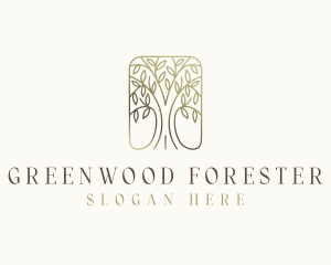 Eco Forest Tree logo design