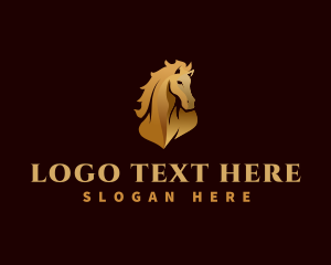 Equestrian - Premium Wild Horse logo design