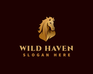 Premium Wild Horse logo design