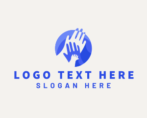 Ngo - Hands Parents Child logo design