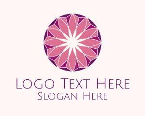 Yoga - Elegant Floral Mosaic logo design