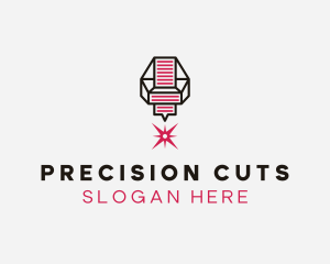 Laser Cutting Machine logo design