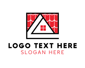 Roof - Shingle House Roofing logo design