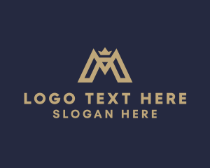 Investor - Crown Company Letter M logo design