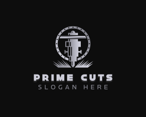 Laser CNC Metalwork logo design