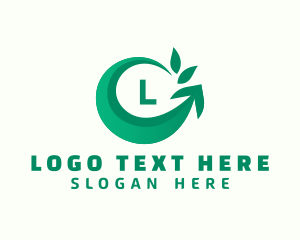 Leaf - Eco Arrow Delivery logo design