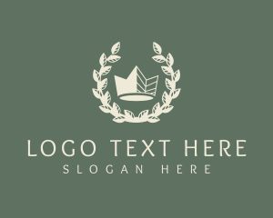 Family Office - Premium Crown Wreath logo design