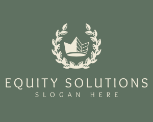 Equity - Premium Crown Wreath logo design