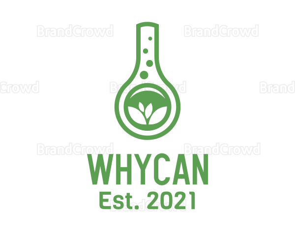 Herbal Laboratory Flask Logo