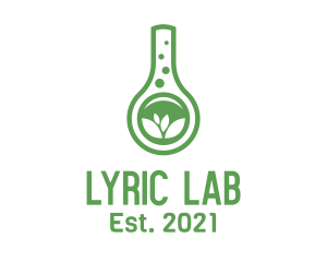 Herbal Laboratory Flask logo design