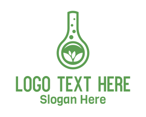 Herbal Laboratory Flask Logo