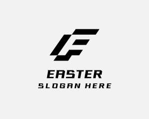 Modern Geometric Brand Letter F Logo