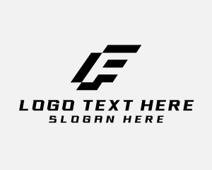 Logistics - Modern Geometric Brand Letter F logo design