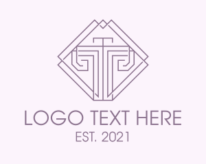 Wealthy - Style Diamond Letter T logo design