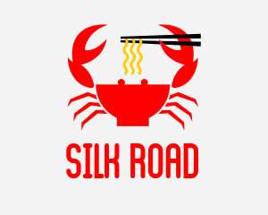 Crab Noodles Restaurant  logo design