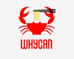 Crab - Crab Noodles Restaurant logo design