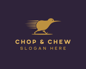 Bird - Running Kiwi Bird logo design