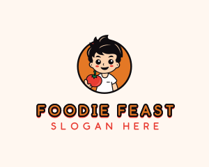 Kid Tomato Foodie logo design