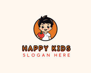 Kid Tomato Foodie logo design