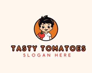 Kid Tomato Foodie logo design