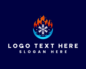 Hot Cold Temperature Logo