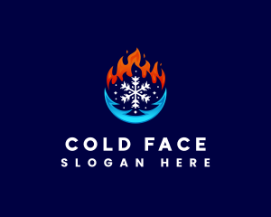 Hot Cold Temperature logo design