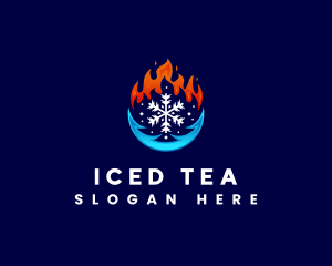 Hot Cold Temperature logo design