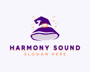 Witch - Wizard Sorcerer Hat logo design