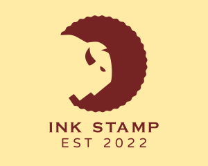 Stamp - Wild Bison Stamp logo design
