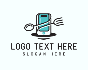 Cellphone - Food Delivery Dining App logo design