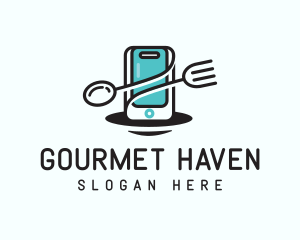 Food Delivery Dining App logo design