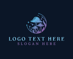 Fungus - Mystic Mushroom Nature logo design