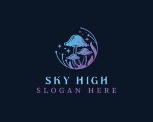 Fungus - Mystic Mushroom Nature logo design