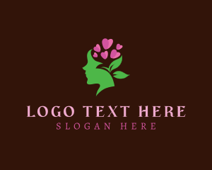 Brain - Flower Mental Health logo design