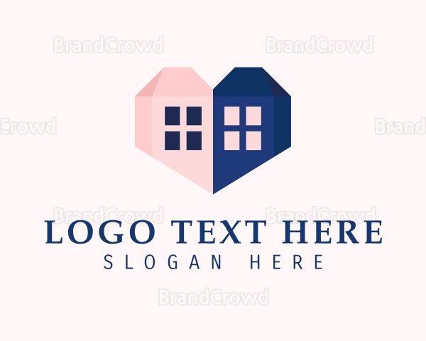 Heart Twin Houses Logo