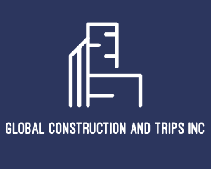 Rentals - Modern Building Construction logo design