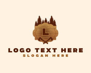 Forest - Forest Wood Axe logo design