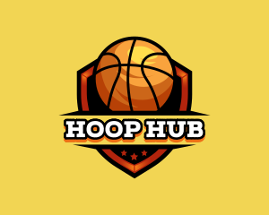 Hoop - Basketball Sports Team logo design