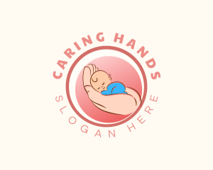 Nanny - Hand Baby Care logo design