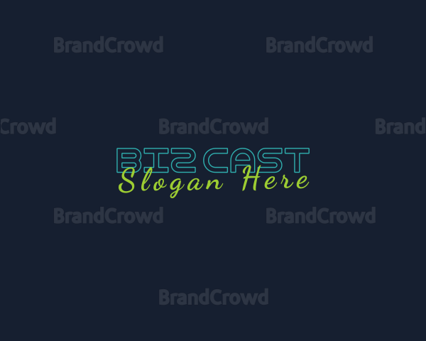 Generic Neon Wordmark Logo