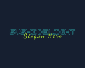 Generic Neon Wordmark logo design