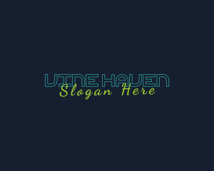 Generic Neon Wordmark logo design