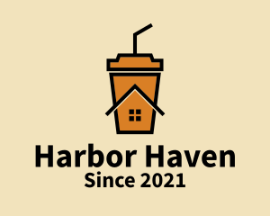 Coffee Cup House  logo design