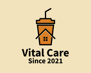 Coffee Latte - Coffee Cup House logo design