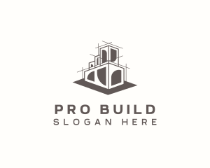 Building Architecture Plan logo design