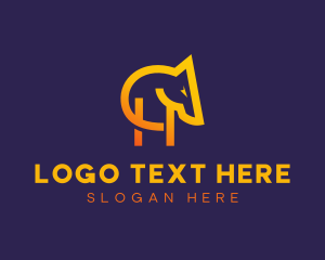 Animal - Modern Animal Letter H logo design