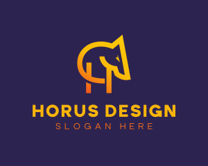 Modern Animal Letter H logo design